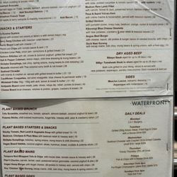 Waterfront Brasserie - Menu