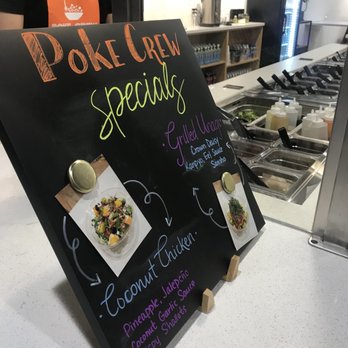 Poke Crew - The specials are amazing! I love coconut chicken! - Poke Near Me - Englewood, New Jersey Poke Crew - The specials are amazing! I love coconut chicken! - Poke Near Me - Englewood, New Jersey