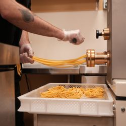 Ladybird's Trattoria - Making the pasta in house