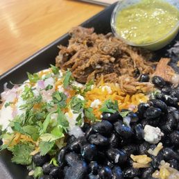 Carnitas burrito bowl