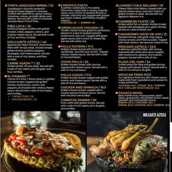 Plaza Azteca - Menu
