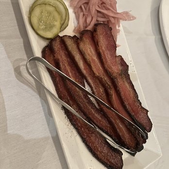 Buffalo Chophouse - Candied Apple Bacon with House Made Pickles - Steakhouses Near Me - Buffalo, New York