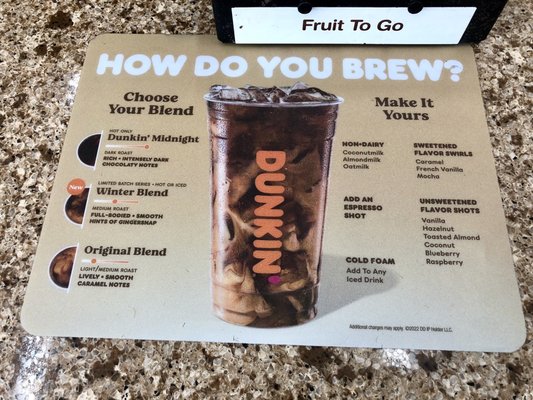 Menu photo 1 Dunkin' Dania Beach, FL