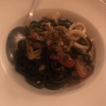 La Trattoria  - Spaghetti Nero - Squid ink pasta - Italian Near Me - Philadelphia, Pennsylvania