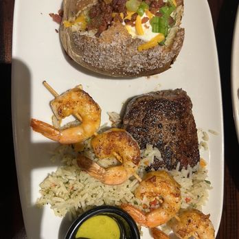 LongHorn Steakhouse - Flo's Filet Steak and shrimp over rice. - Steakhouses Near Me - Boise, Idaho