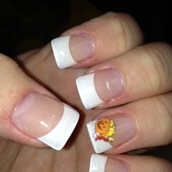 Pretty Nails - air bubbles and pumpkin sticker. - Nail Salons Near Me - Citrus Heights, California Pretty Nails - air bubbles and pumpkin sticker. - Nail Salons Near Me - Citrus Heights, California