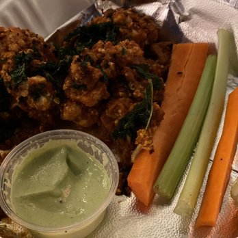Trilogy Sanctuary - Cauliflower wings - sooo flavorful and delicious! - Juice Bars & Smoothies Near Me - La Jolla, California