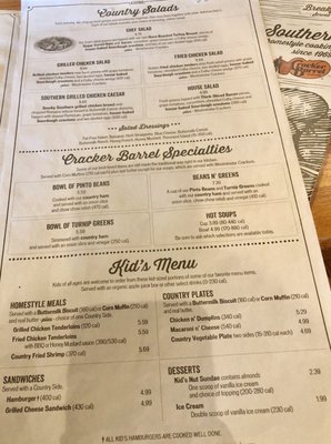 Menu photo 5 Cracker Barrel Old Country Store Bryan, TX Menu photo 5 Cracker Barrel Old Country Store Bryan, TX