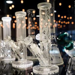 Planet Caravan Smoke Shop - Glass display