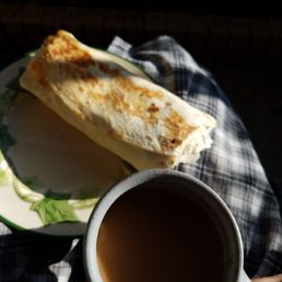 Vegetarian breakfast burrito  to go