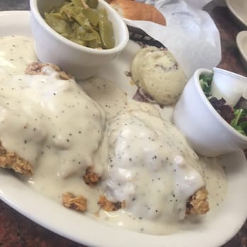 Blue Bonnet Cafe - Double chicken Fried steak - Desserts Near Me - Marble Falls, Texas Blue Bonnet Cafe - Double chicken Fried steak - Desserts Near Me - Marble Falls, Texas