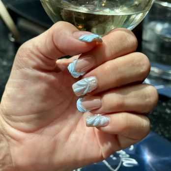 Victoria's Nails & Spa - For a special pearl themed anniversary! Angel did a great job executing my vision! - Nail Salons Near Me - Oakdale, Minnesota