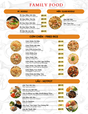 Menu photo 2 Tram Chim San Diego, CA