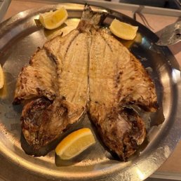 This is the whole fish for two. It was HUGE! Plenty of leftovers.