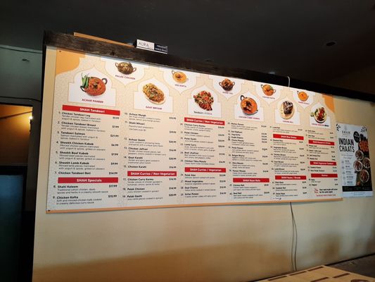 Menu photo 2 Shah Restaurant San Mateo, CA Menu photo 2 Shah Restaurant San Mateo, CA