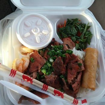 BMC Pho - Vermicelli plate with BBQ pork, shrimp and egg roll - Vietnamese Near Me - Covina, California BMC Pho - Vermicelli plate with BBQ pork, shrimp and egg roll - Vietnamese Near Me - Covina, California