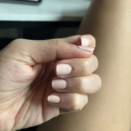 The nail lady cut my finger. Never ever returning. So aggressive and careless.