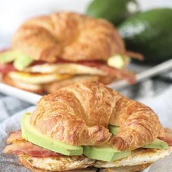 Eggs, bacon,avocado and cheese