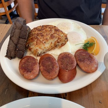 Moke’s Bread And Breakfast - Portuguese sausage and eggs with yummy rye bread - Breakfast & Brunch Near Me - Honolulu, Hawaii Moke’s Bread And Breakfast - Portuguese sausage and eggs with yummy rye bread - Breakfast & Brunch Near Me - Honolulu, Hawaii