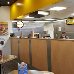 Inside watching football at the Myrtle Beach Which Wich.