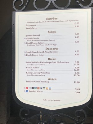 Menu photo 1 Sommerfest Lake Buena Vista, FL Menu photo 1 Sommerfest Lake Buena Vista, FL