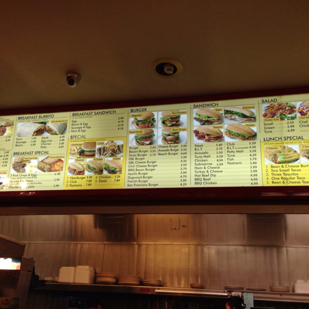 Burger Town - menu 10/13 - Burgers Near Me - Fullerton, California