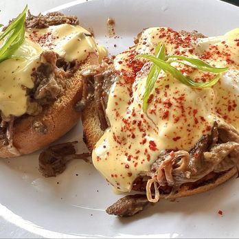 Kitch Cafe - Kalbi Jjim Eggs Benedict - Breakfast & Brunch Near Me - Fullerton, California