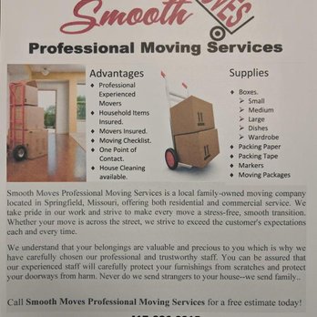 Smooth Moves Moving Services - Movers Near Me - Springfield, Missouri Smooth Moves Moving Services - Movers Near Me - Springfield, Missouri