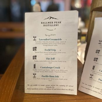 Ballmer Peak Distillery - Seasonal Spring 2024 menu - Cocktail Bars Near Me - Lakewood, Colorado Ballmer Peak Distillery - Seasonal Spring 2024 menu - Cocktail Bars Near Me - Lakewood, Colorado