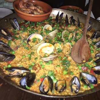 Toro - Paella with shrimp on the side - Tapas Bars Near Me - Boston, Massachusetts Toro - Paella with shrimp on the side - Tapas Bars Near Me - Boston, Massachusetts