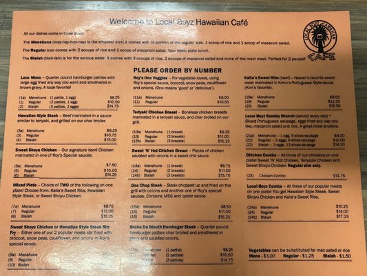 Menu photo 3 Local Boyz Hawaiian Cafe Corvallis, OR