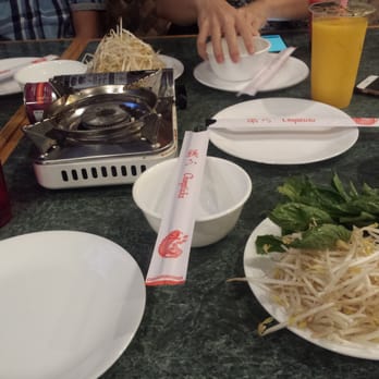 Pho Nam Lua - Set up for hotpot - Vietnamese Near Me - Chicago, Illinois