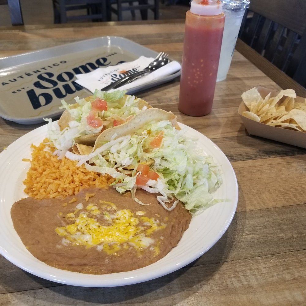 Someburros - 2 taco combo plate...lots of lettuce... - Mexican Near Me - Queen Creek, Arizona Someburros - 2 taco combo plate...lots of lettuce... - Mexican Near Me - Queen Creek, Arizona