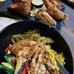 Southwestern egg rolls and fajita bowl Southwestern egg rolls and fajita bowl