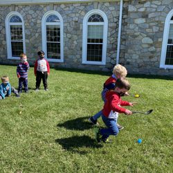 Supplee Church Nursery School - Fresh air, sunshine and exercise
