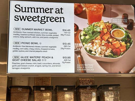 Menu photo 1 sweetgreen - Healthy Salads, Wraps, and Bowls Carmel, IN Menu photo 1 sweetgreen - Healthy Salads, Wraps, and Bowls Carmel, IN