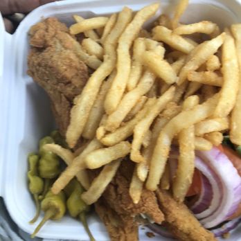 Sugar's Crab Shack - Whiting sandwich with fries - Seafood Near Me - Richmond, Virginia
