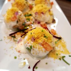 Honest Indian Restaurant - Dahi Puri...OMG, I wish I didn't have to split this dish with my husband.