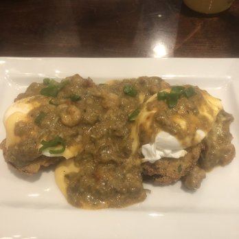 Chirps - Crawfish Benedict- good but needs more spice - Breakfast & Brunch Near Me - Gulf Breeze, Florida