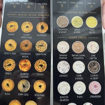 Jeff’s Bagel Run - Menu cards - Bagels Near Me - Kissimmee, Florida