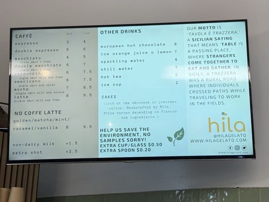 Menu photo 3 Hila Gelato Caffe San Francisco, CA Menu photo 3 Hila Gelato Caffe San Francisco, CA