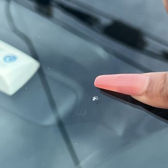 Pristine Auto Spa and Service Center - A crack right by my finger. - Car Wash Near Me - Wayne, New Jersey