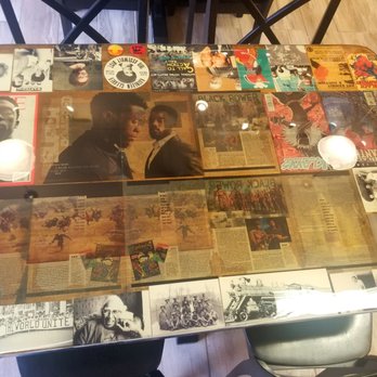 Railroad Bbq - Chadwick Boseman table - Barbeque Near Me - Columbia, South Carolina