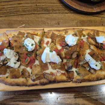 Tavern 5 - Eggplant Parmesan Flatbread
crispy eggplant, tomato sauce, ricotta, mozzarella - American Near Me - Pompton Plains, New Jersey Tavern 5 - Eggplant Parmesan Flatbread
crispy eggplant, tomato sauce, ricotta, mozzarella - American Near Me - Pompton Plains, New Jersey