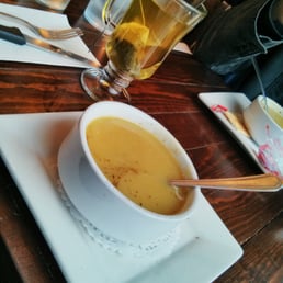 Purée and green tea Purée and green tea