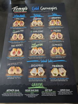 Menu photo 4 Tony's Italian Deli Spring, TX Menu photo 4 Tony's Italian Deli Spring, TX