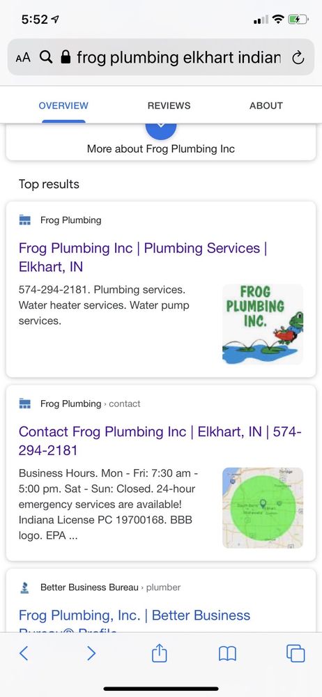 Slide of Frog Plumbing