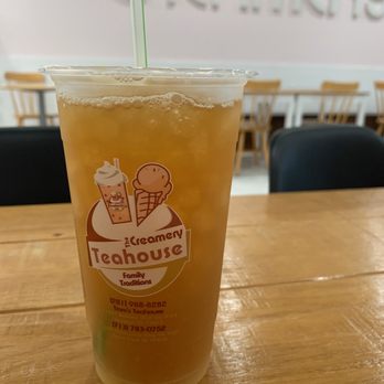 The Creamery Teahouse - Lime Green Tea - Bubble Tea Near Me - Sugar Land, Texas