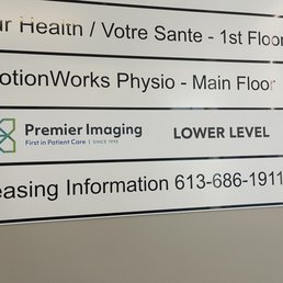 Premier Imaging - Location of the lab within the building - Diagnostic Imaging Near Me - Ottawa, Ontario