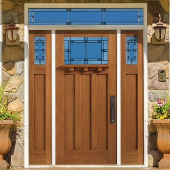 Frank's Glass - Masonite Entry door with Craftsman Glass - Auto Glass Services Near Me - Cincinnati, Ohio
